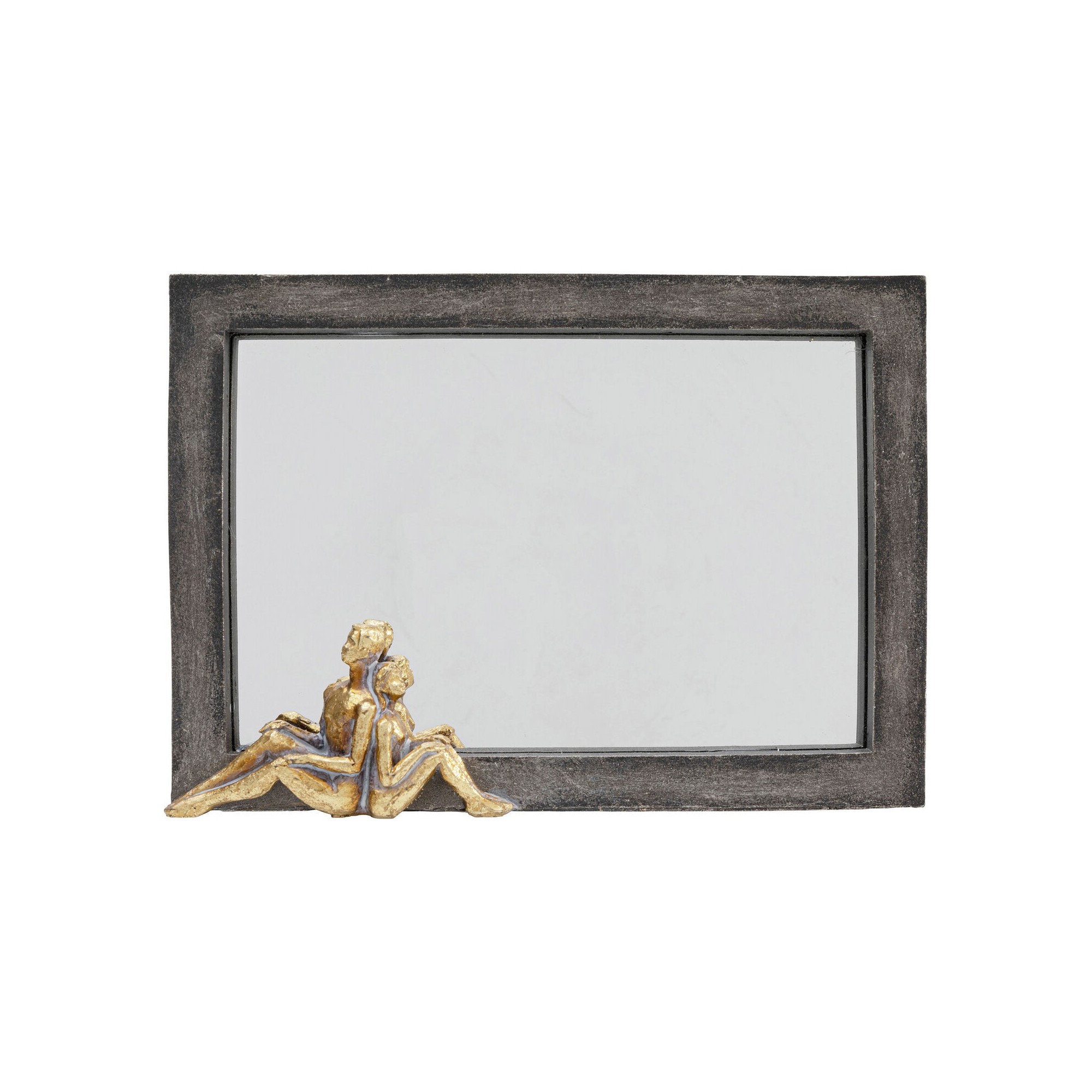 Miroir de table couple assis 18x13cm Kare Design