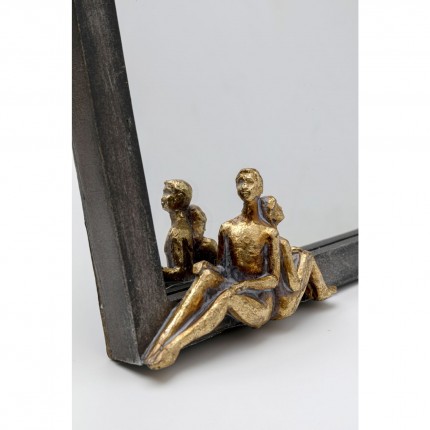 Miroir de table couple assis 18x13cm Kare Design