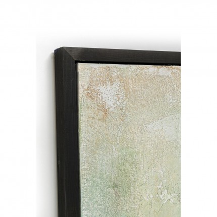 Peinture Frame Dust 120x120cm dorée Kare Design