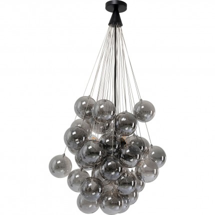 Suspension Snowballs chromé Ø50cm