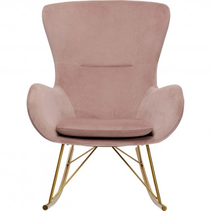 Fauteuil à bascule Oslo rose Kare Design