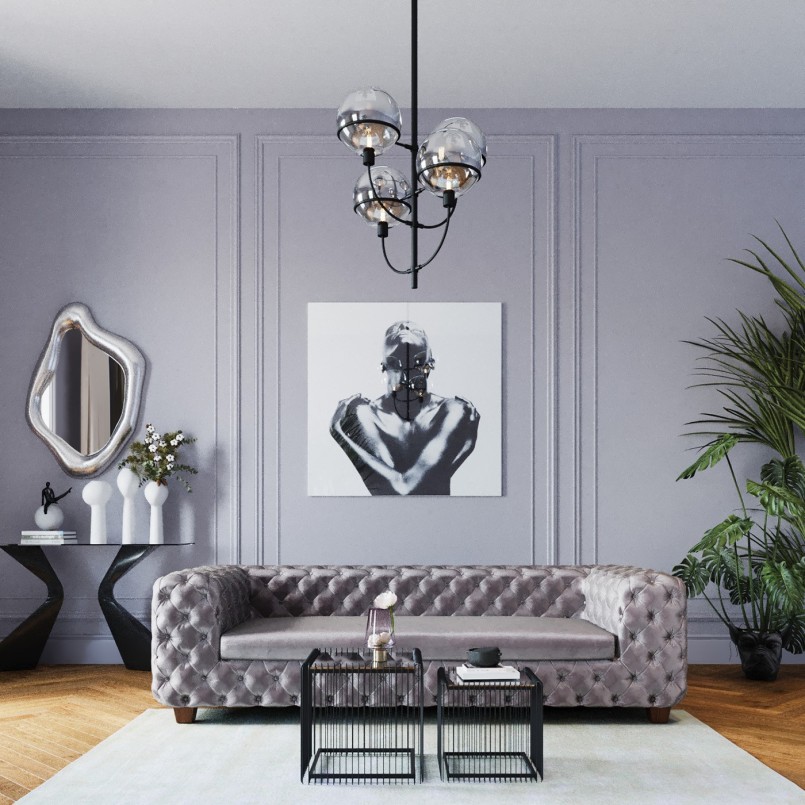Mirror Hologram Silver 119x76cm Kare Design