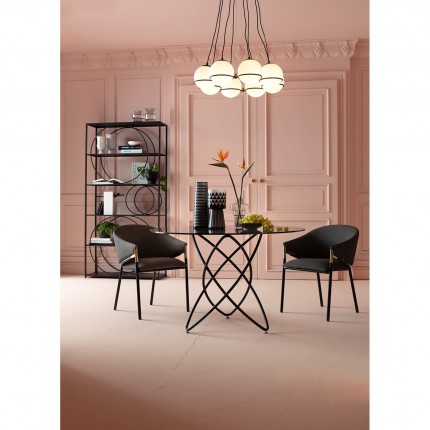 Suspension globes blancs et noirs Kare Design