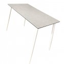 Table de bar Luca blanche 150x80cm Gescova