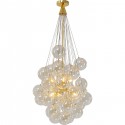 Suspension Snowballs ambre Ø50cm
