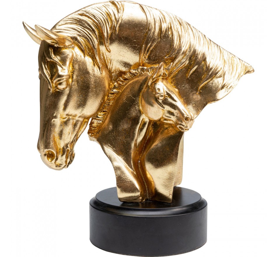 Déco cheval doré câlin 29cm Kare Design
