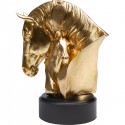 Déco cheval doré câlin 29cm Kare Design