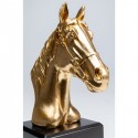Déco tête cheval doré 27cm Kare Design