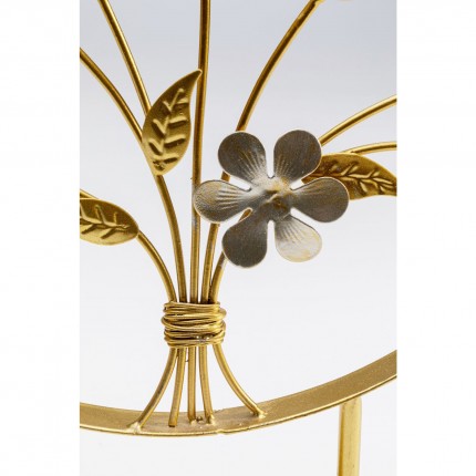 Déco oiseaux chantant dorés 38cm Kare Design