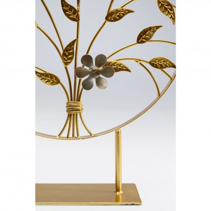 Déco oiseaux chantant dorés 38cm Kare Design