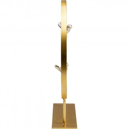 Déco oiseaux chantant dorés 38cm Kare Design