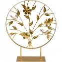 Déco oiseaux chantant dorés 38cm Kare Design