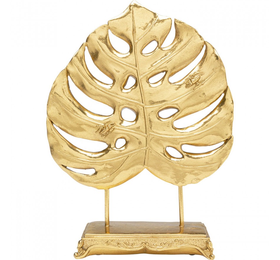Déco Monstera feuille doré 36cm Kare Design