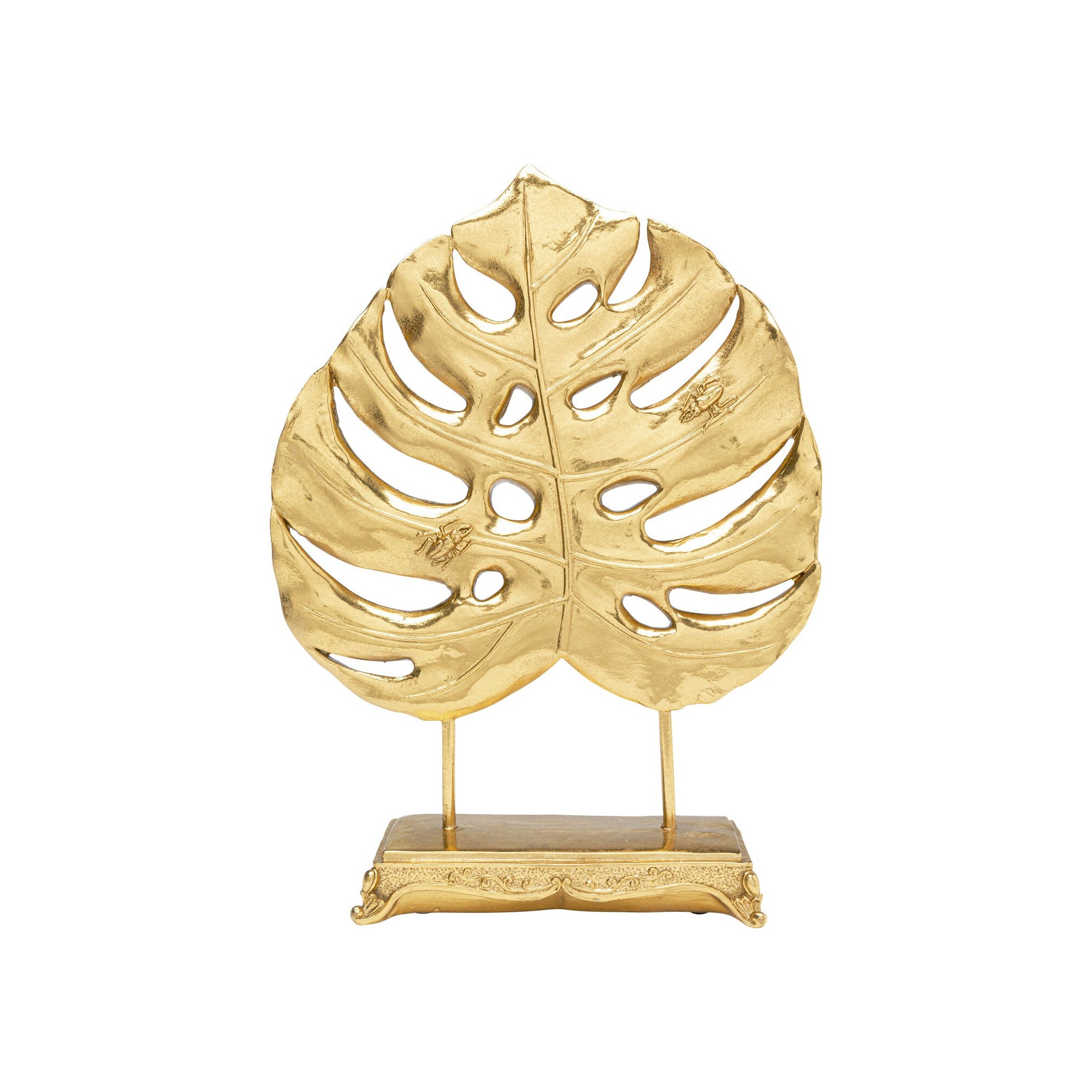 Déco Monstera feuille doré 36cm Kare Design