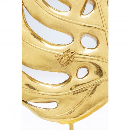 Déco Monstera feuille doré 36cm Kare Design