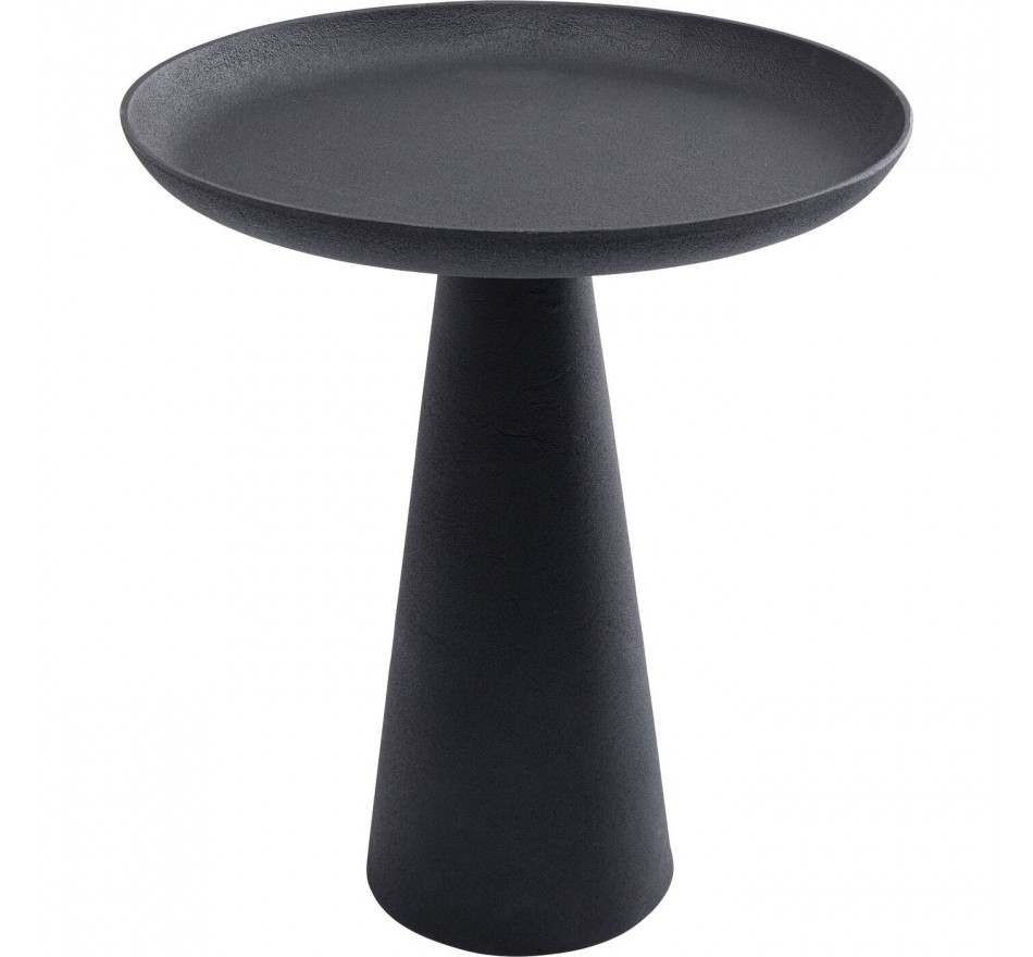 Table d'appoint Plateau Uno noire 45cm Kare Design