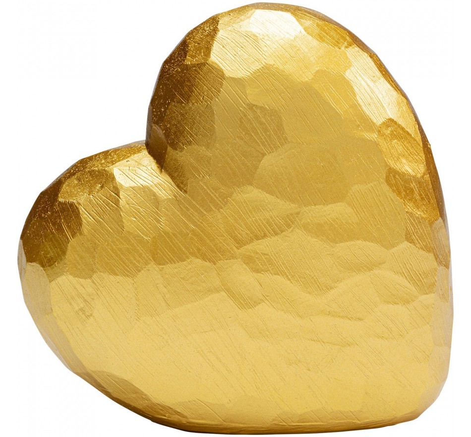 Déco cœur doré 14cm Kare Design