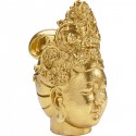 Déco tête déesse doré 39cm Kare Design
