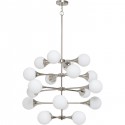 Suspension Bulb Fiction 20 argenté Ø102cm