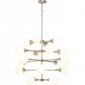 Suspension Bulb Fiction 20 argenté Ø102cm