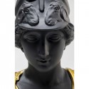 Déco buste guerrier antique noir 39cm Kare Design
