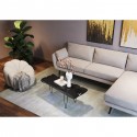 Table basse Aspen noire 100x40cm Kare Design