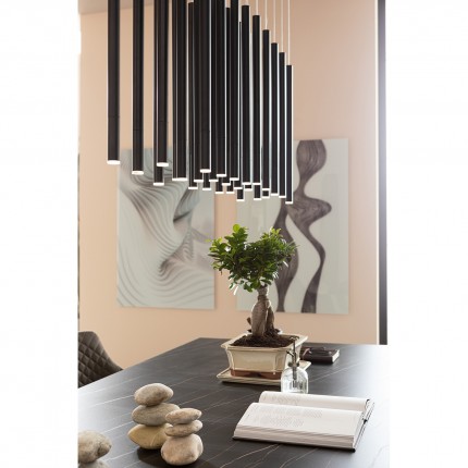 Table Gloria 200x100cm grès noir Kare Design