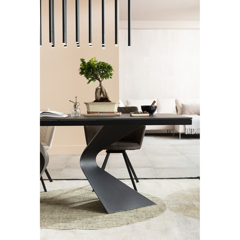 Table Gloria 200x100cm marbre noir Kare Design