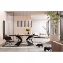 Miroir Clip Black 177x32cm Kare Design