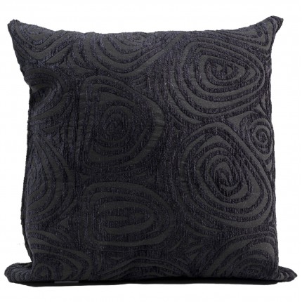 Coussin Chartres noir 40x40cm Kare Design