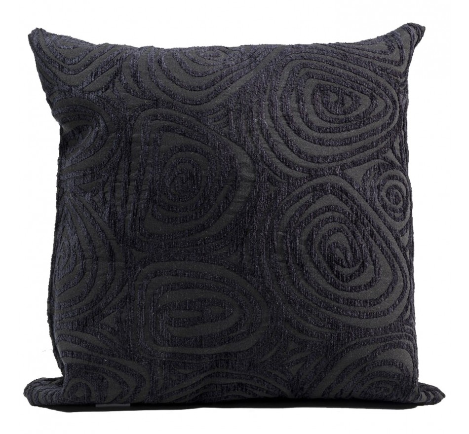 Coussin Chartres noir 40x40cm Kare Design