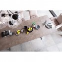 Chaise avec accoudoirs Chelsea grise Kare Design