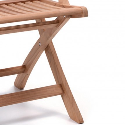 Chaise de jardin pliante avec accoudoirs York Gescova