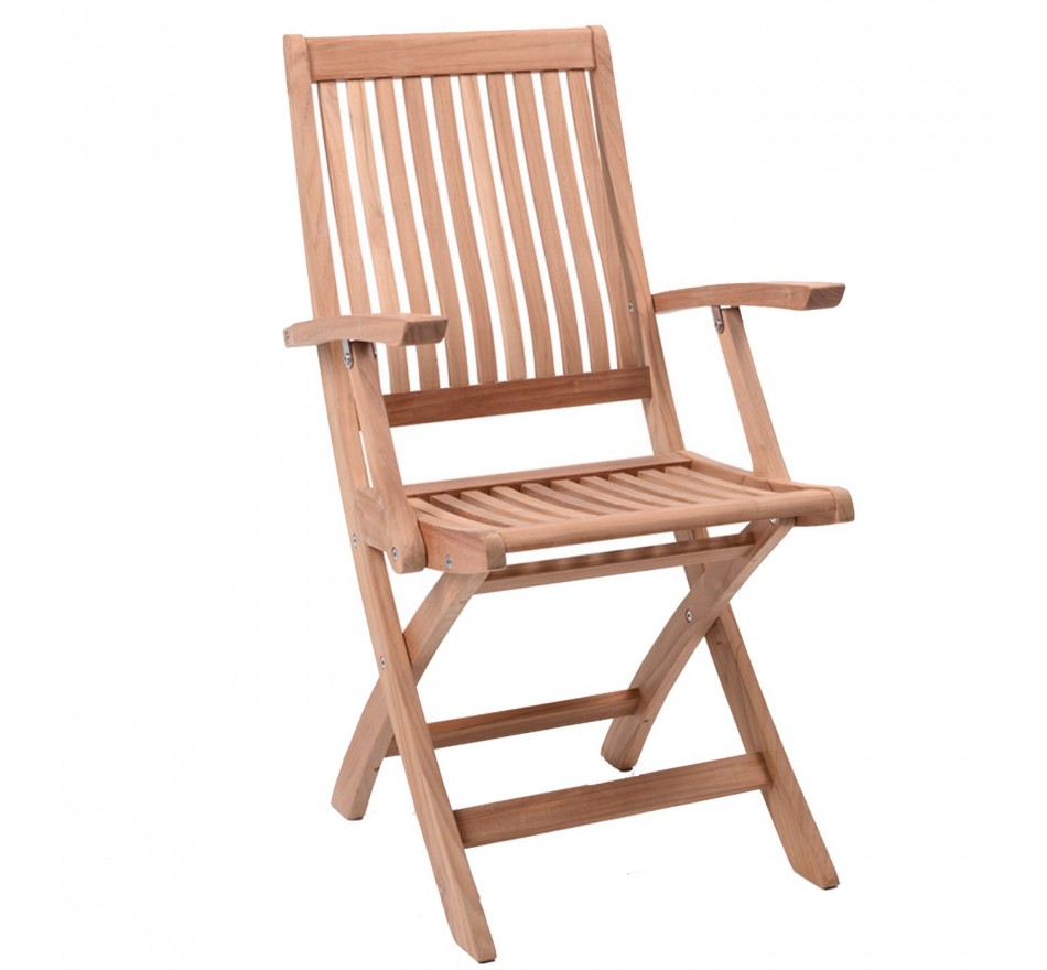 Chaise de jardin pliante avec accoudoirs York Gescova Chaise de jardin pliante avec accoudoirs York Gescova