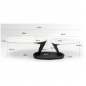 Table basse Franklin 150x58cm effet marbre blanc Kare Design
