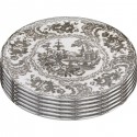 Assiettes Sakura grises 27cm set de 4 Kare Design