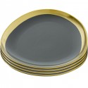 Assiettes Vibrations 21cm set de 2 Kare Design