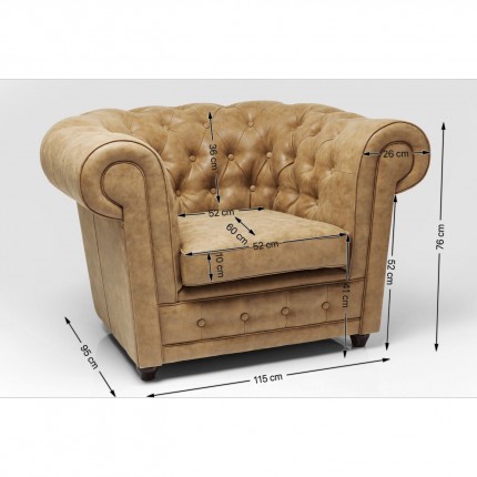 Armchair Oxford Vintage Kare Design