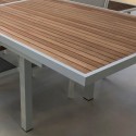 Table de jardin à rallonge Lugano 106x330cm blanche Gescova