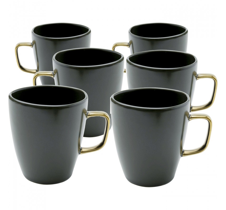 Mugs Vibrations verts set de 6 Kare Design