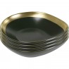 Plate Deep Vibrations Ø19cm green (4/Set) Kare Design