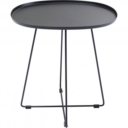 Table d'appoint Turin noire Kare Design