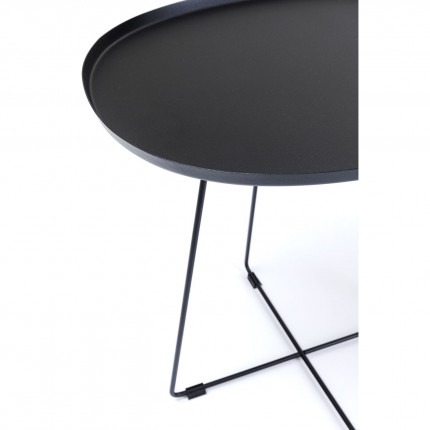 Table d'appoint Turin noire Kare Design
