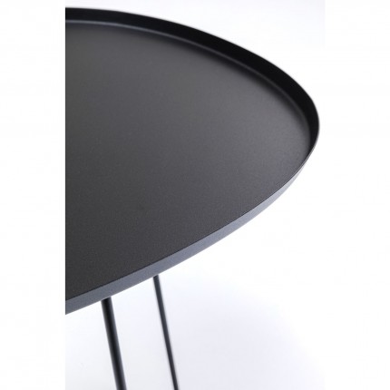 Table d'appoint Turin noire Kare Design