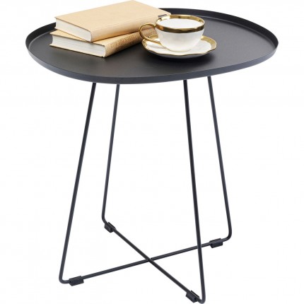 Table d'appoint Turin noire Kare Design