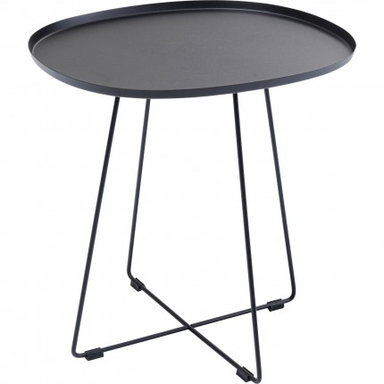 Table d'appoint Turin noire Kare Design
