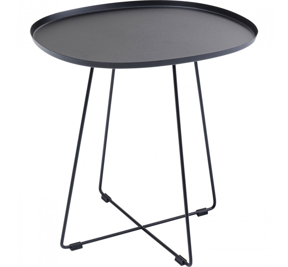 Table d'appoint Turin noire Kare Design
