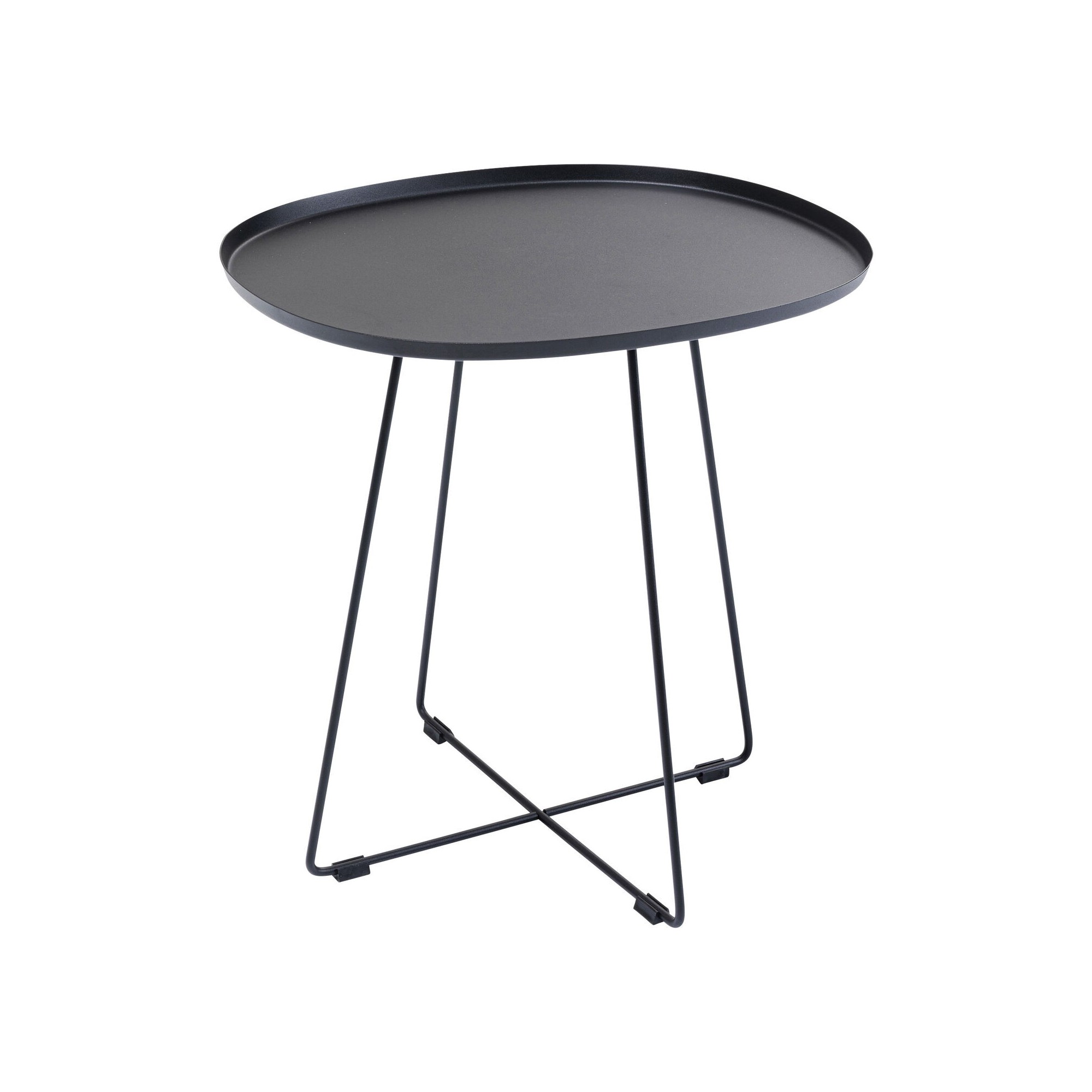 Table d'appoint Turin noire Kare Design
