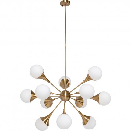 Suspension Bulb Fiction 12 globes dorée Kare Design