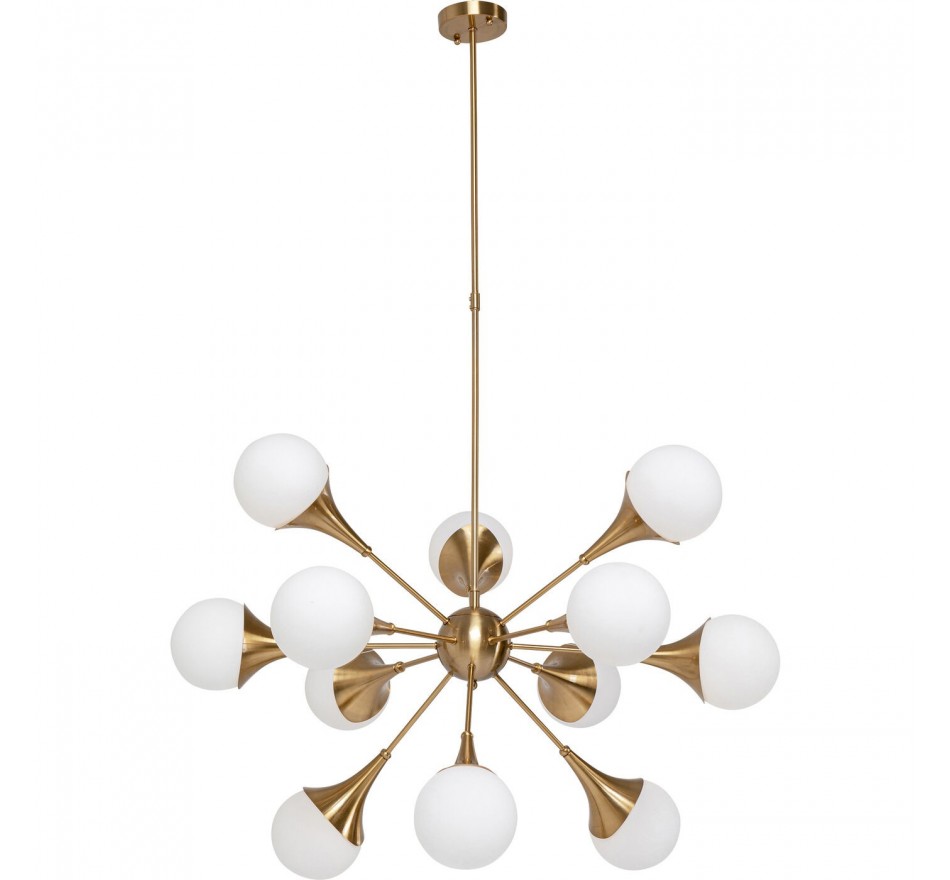 Suspension Bulb Fiction 12 globes dorée Kare Design